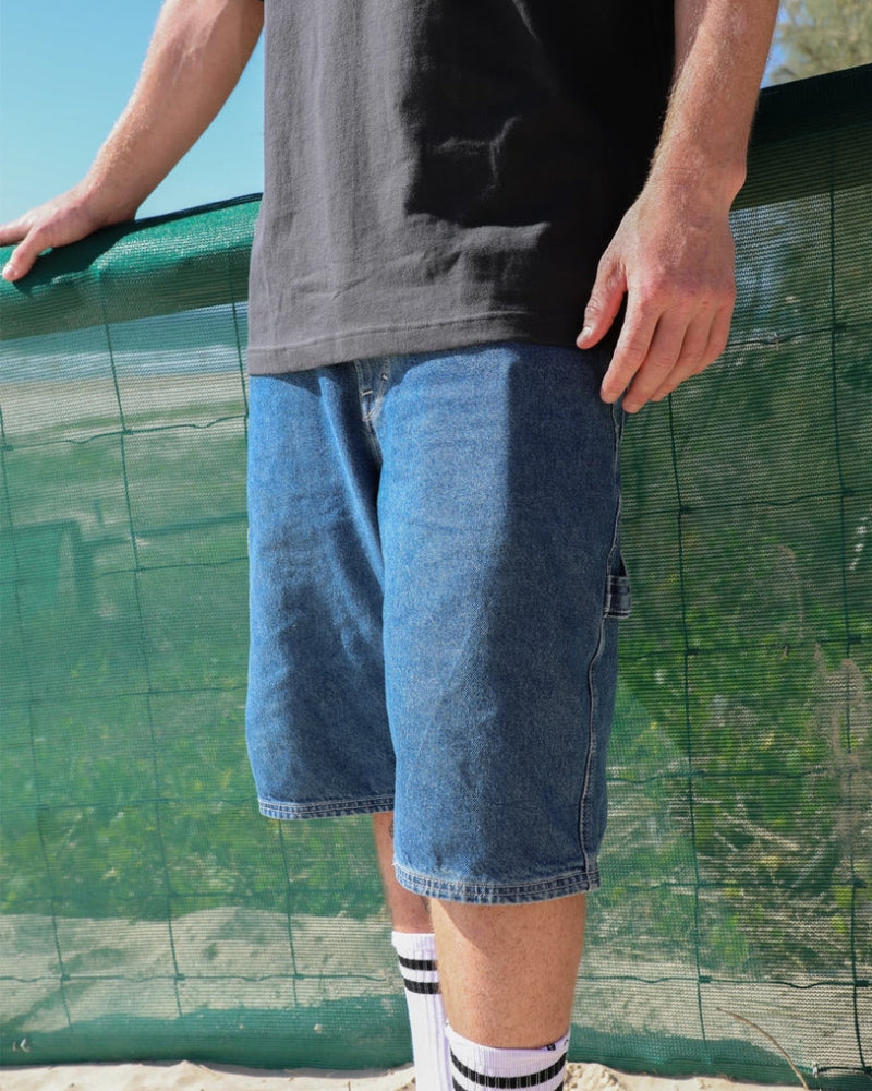 Labored Denim Utility Short