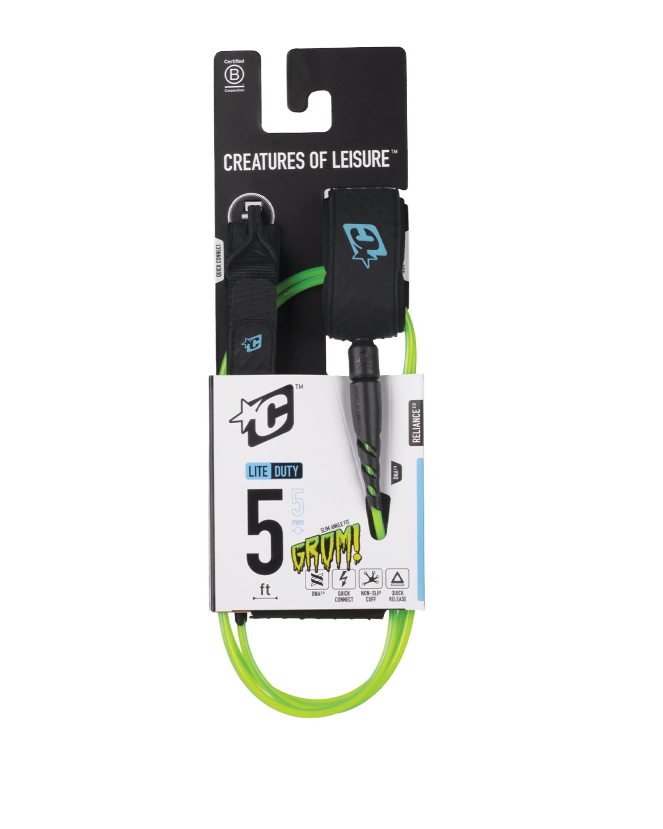 Grom Reliance 2.0 Light Duty 5Ft Slim Leash