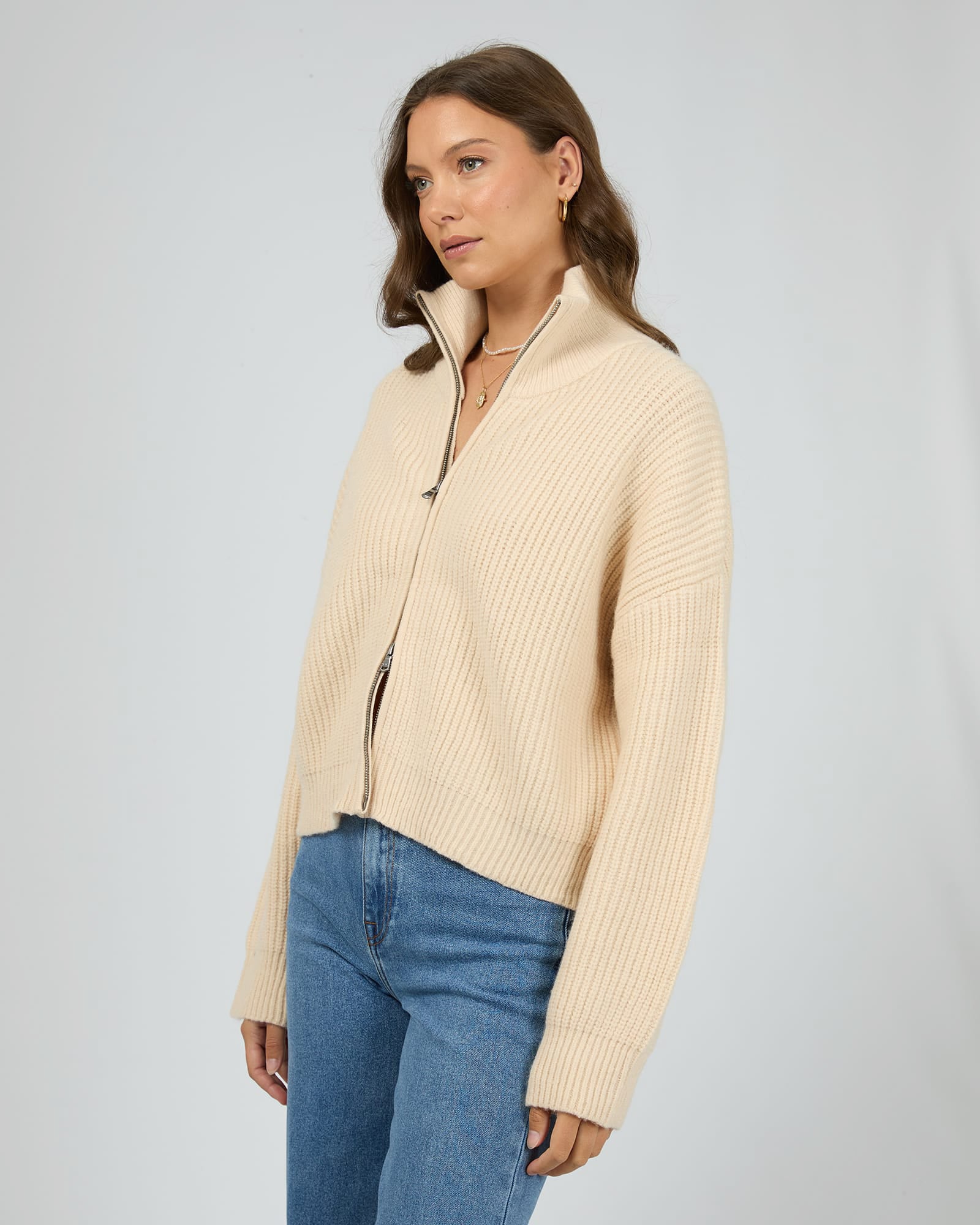 Bridie Knit Zip Through