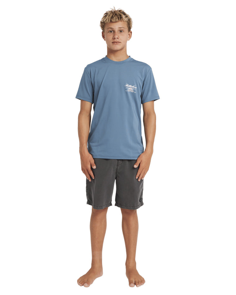 Boys Crossboards Lf Short Sleeve Rashie