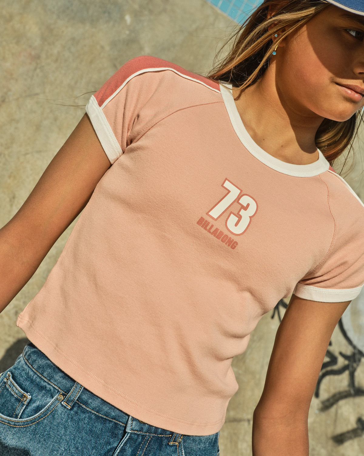 Girls Shoreline Club Ringer Tee