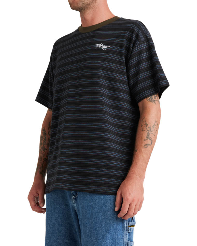Absense Stripe Short Sleeve Tee