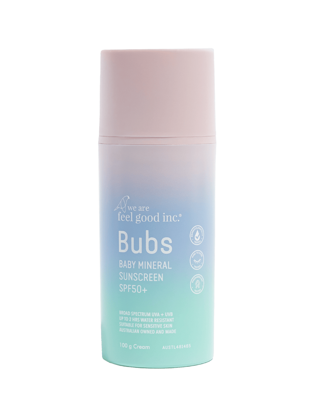 Bubs Baby Mineral Sunscreen SPF50+ 100g
