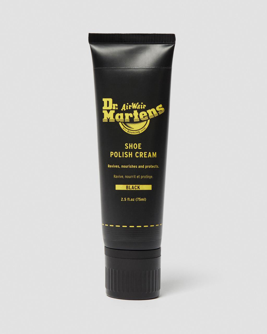 Black Shoe Polish Cream 75ml by Martens - Main Image