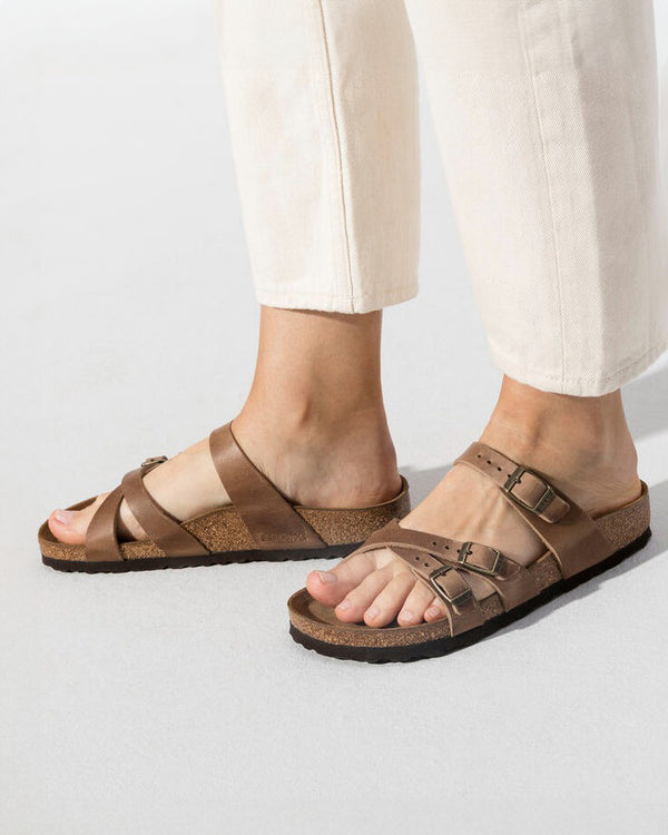 BIRKENSTOCK
Franca Oiled Leather Shoe tabacco brown