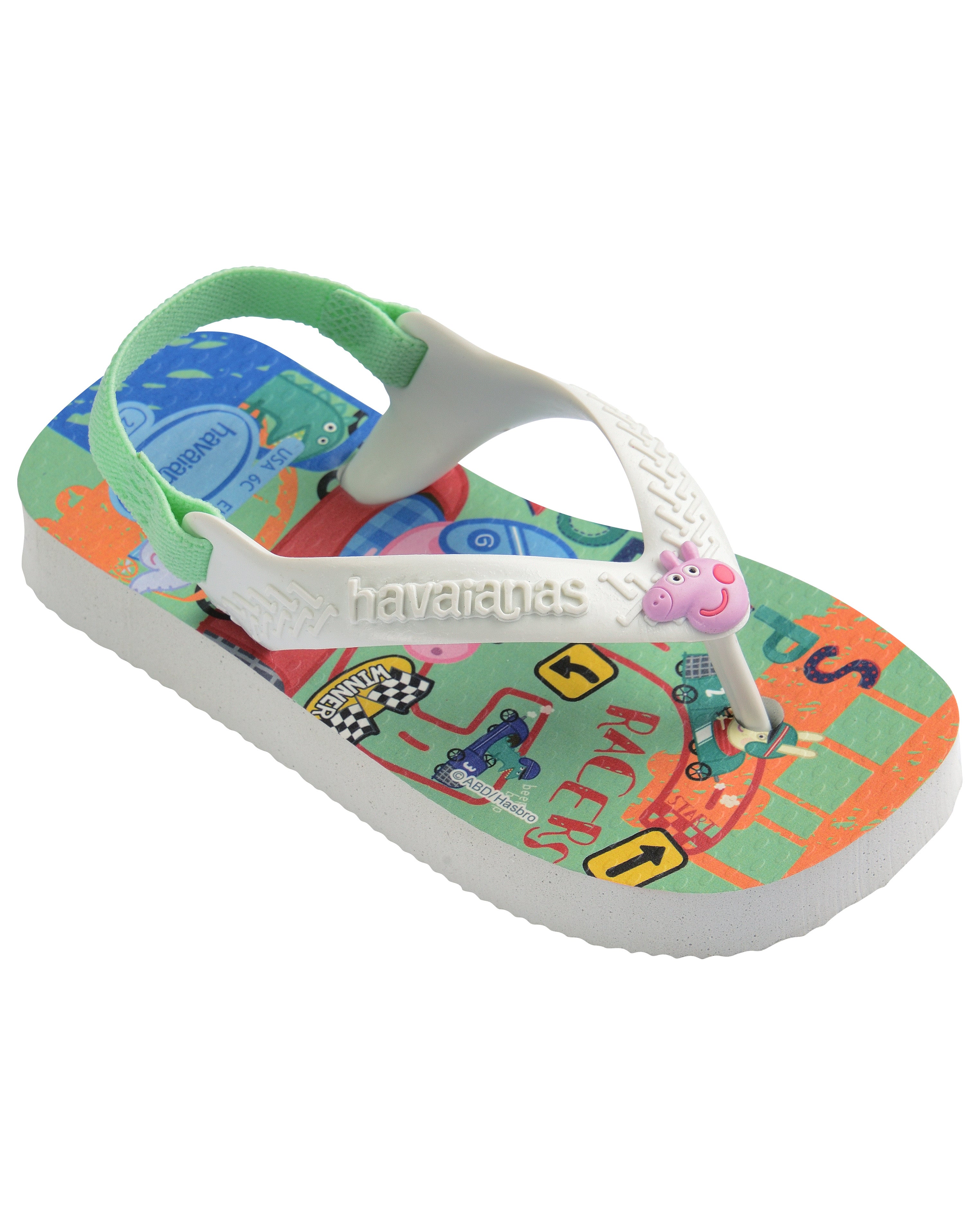 Baby Peppa Pig Car Race