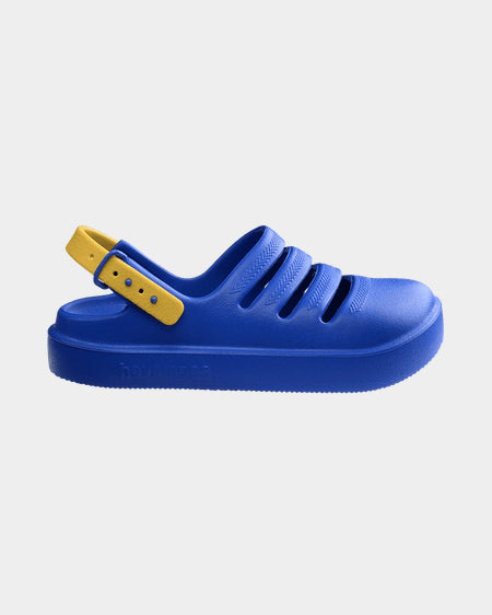 Kids Clog Star Blue/Yellow Gold