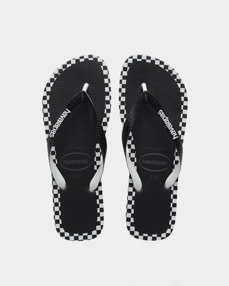 Kids Top Checkmate Black/White