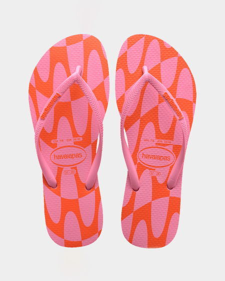 Slim Distorted Wave Pink