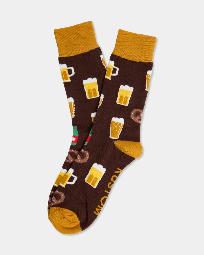 Beer And Pretzels Socks
