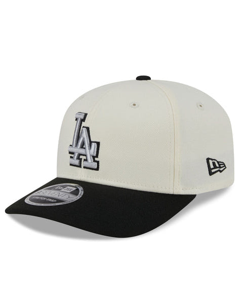 9Seventy Stretch Snap 2-Tone Chrome Los Angeles Dodgers Cap