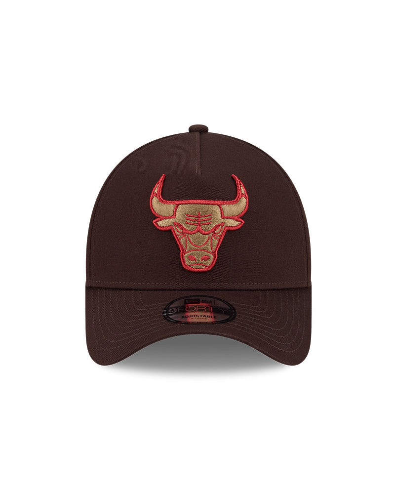 9Forty A Frame Choc Cherry Chicago Bulls Cap