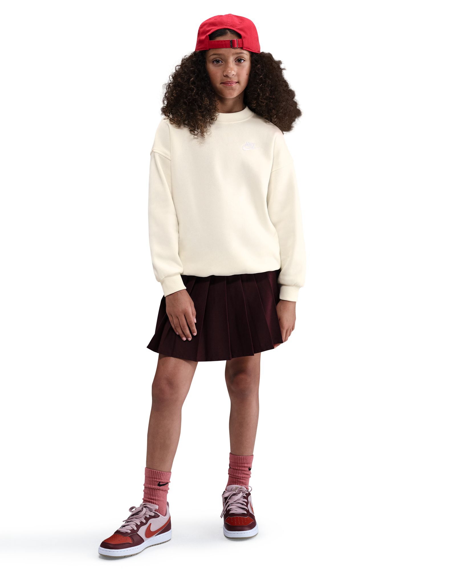 Girls Sportswear Club Fleece Crew