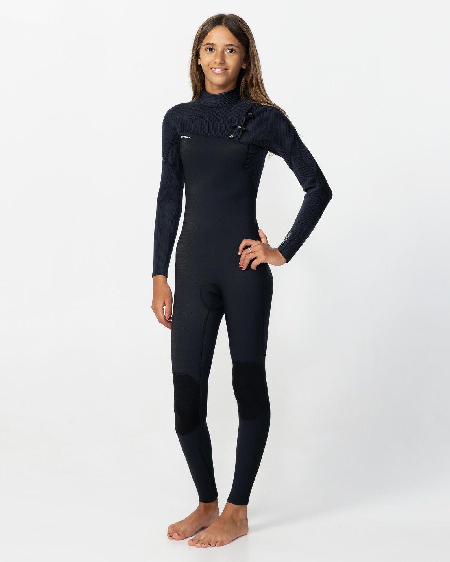 Girls Hyperfreak Chest Zip Full 3/2+Mm Long Sleeve Steamer