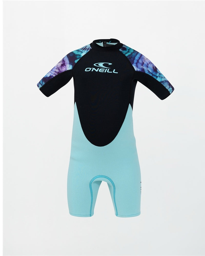 Toddler Reactor Print Back Zip Short Sleeve Spring 2mm