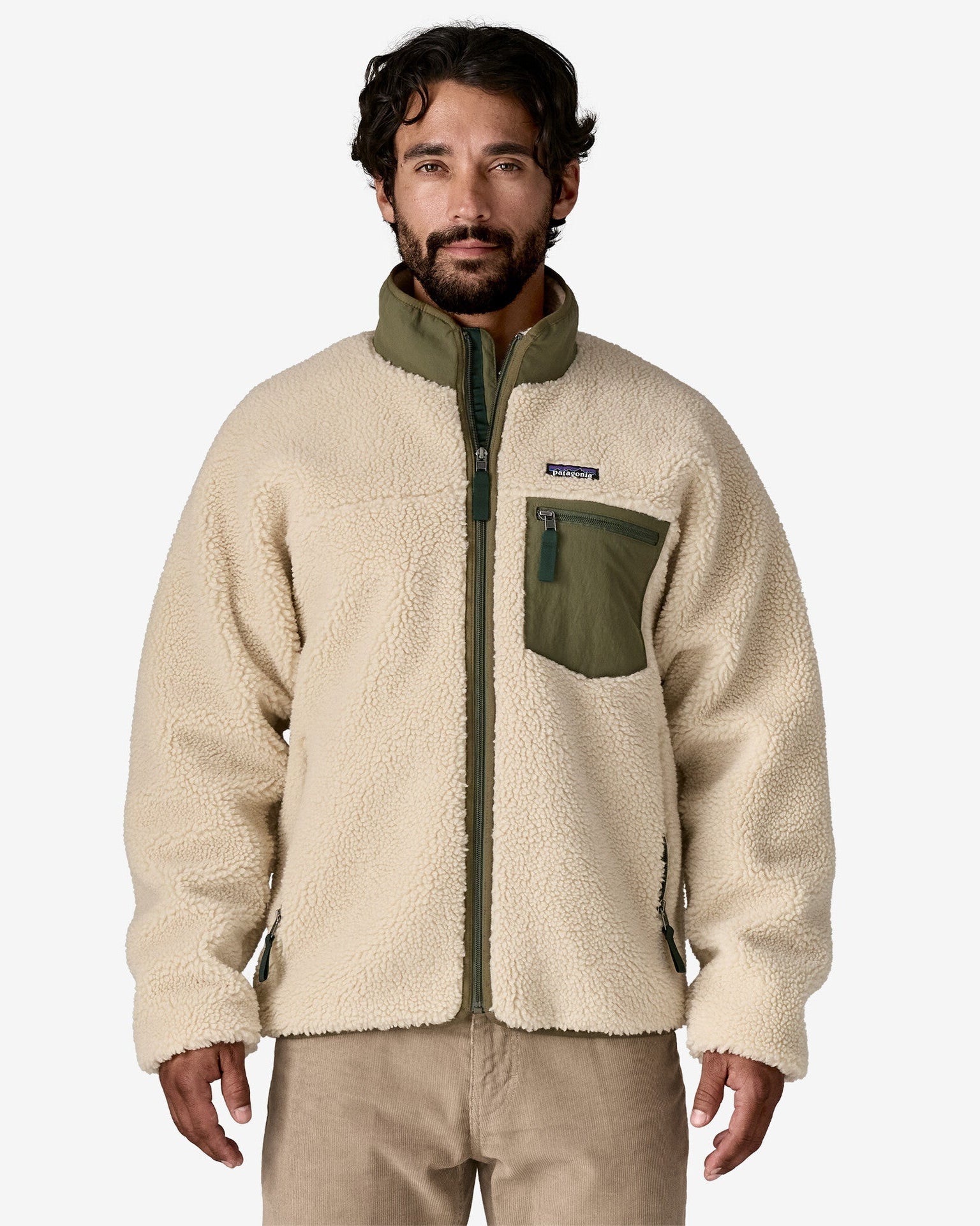 Patagonia Classic Retro-X Jacket Dark Natural w/ Basin Green Patagonia Classic Retro-X Jacket Dark Natural w/ Basin Green