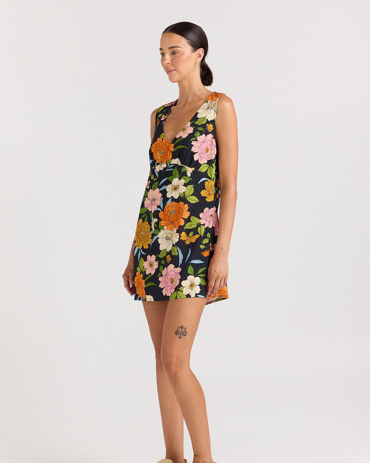 Fiore V Bias Dress