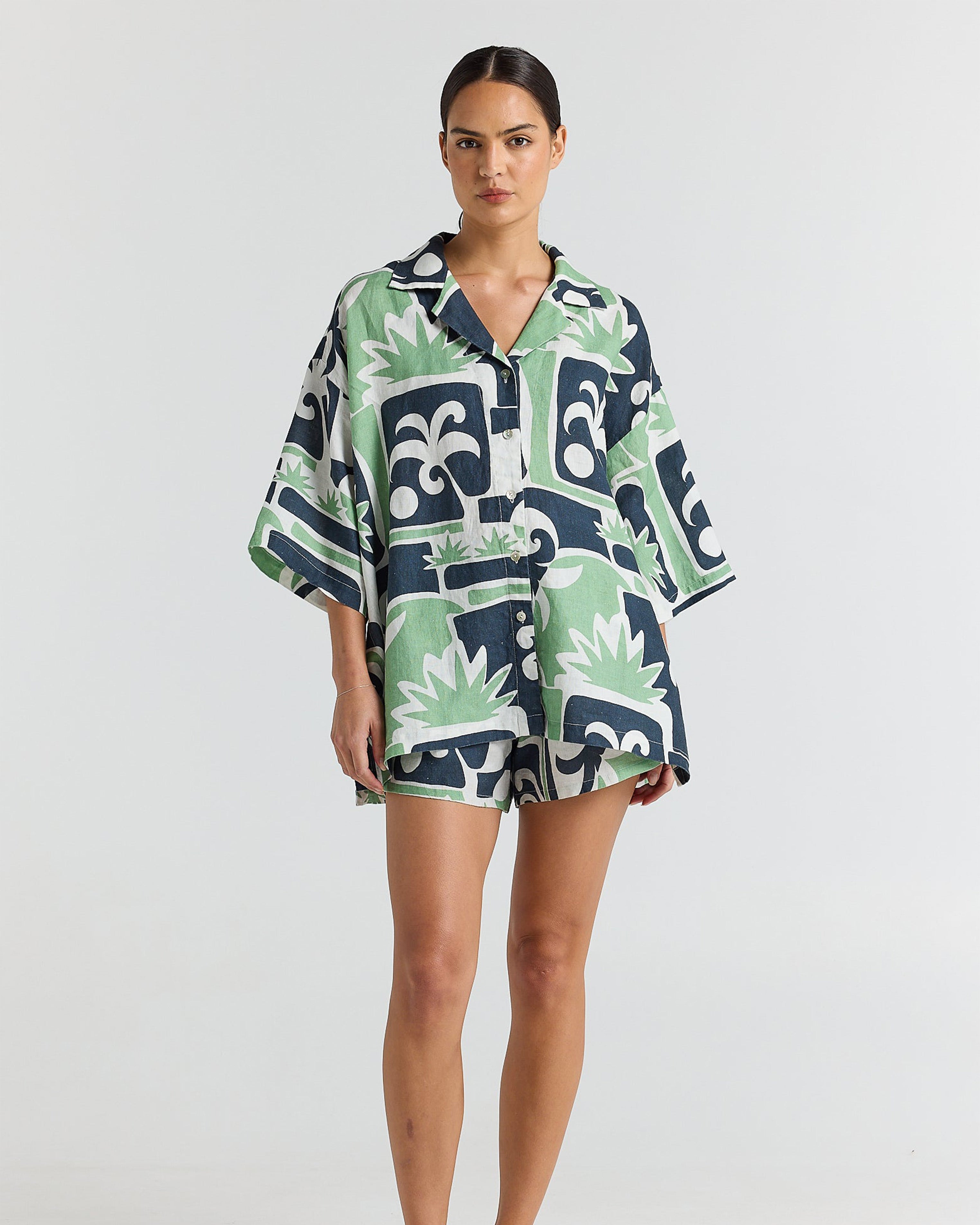 Beachcomber 100% Linen Over Shirt