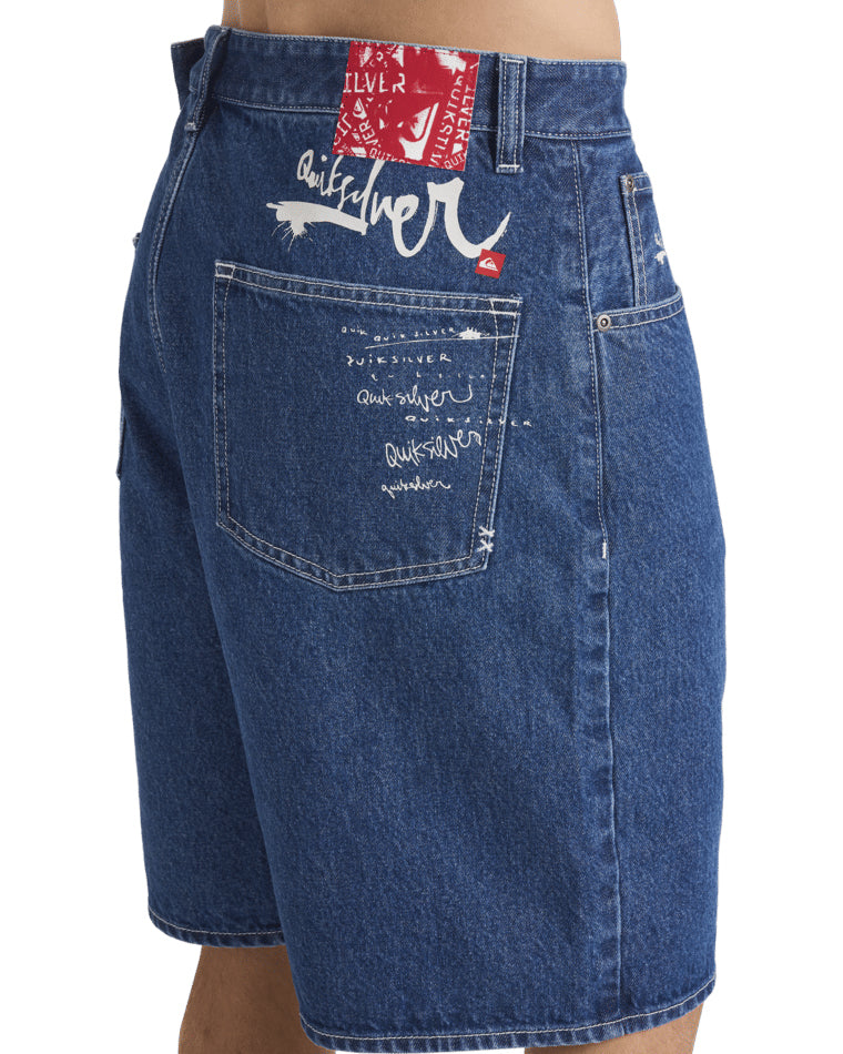 Impaired Baggy Denim Short