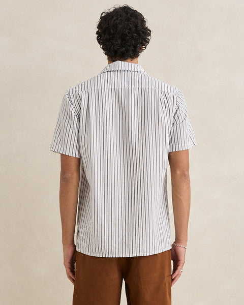 Seersucker Stripe Short Sleeve Shirt