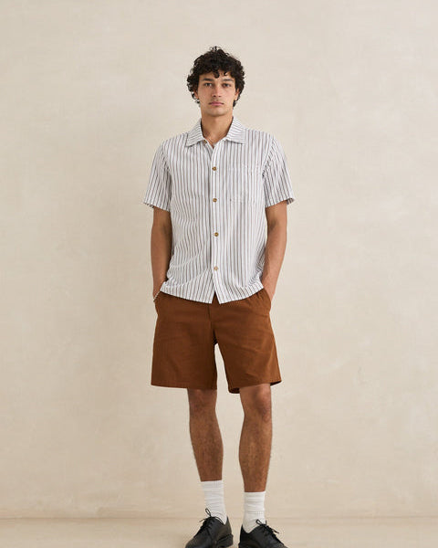 Seersucker Stripe Short Sleeve Shirt