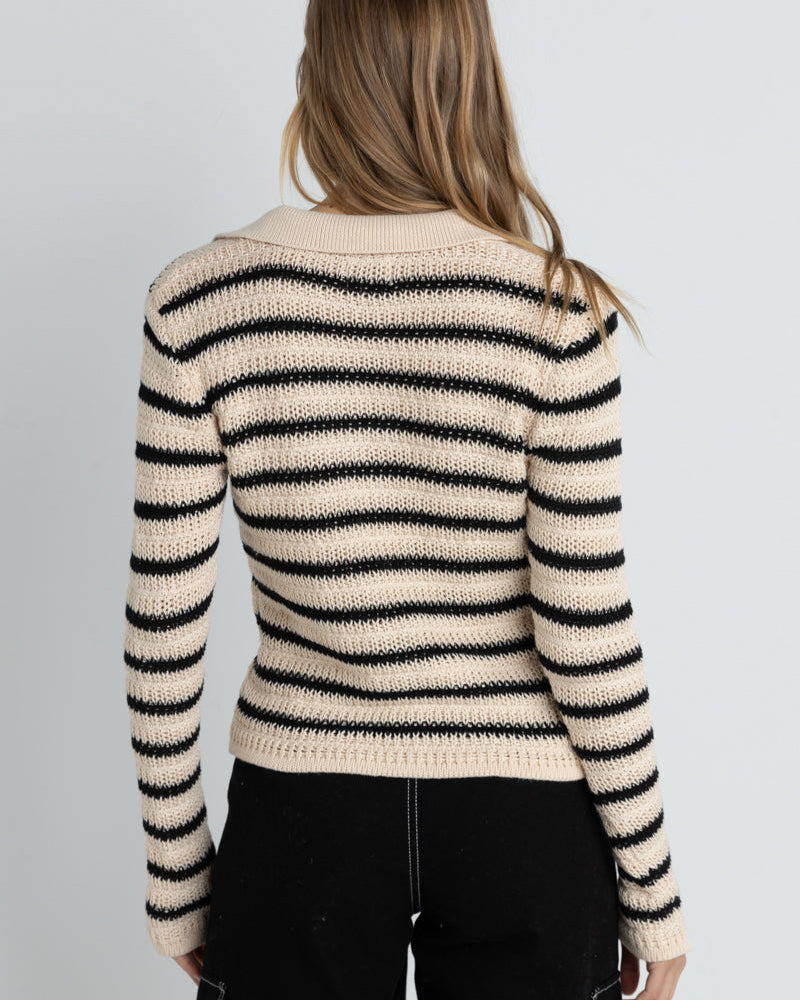 Highline Stripe Long Sleeve Knit Top