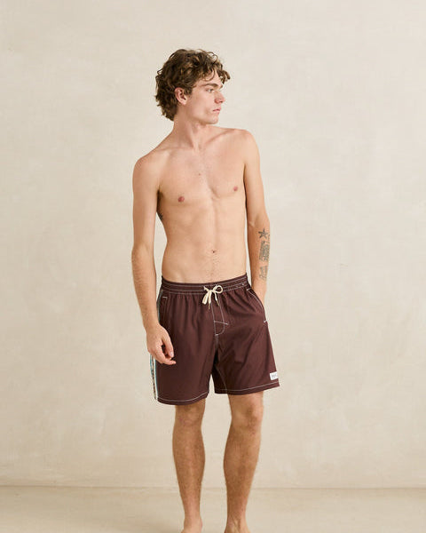 Panel Stripe Beach Short