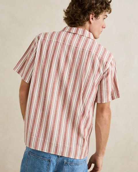 Vacation Stripe Short Sleeve Shirt