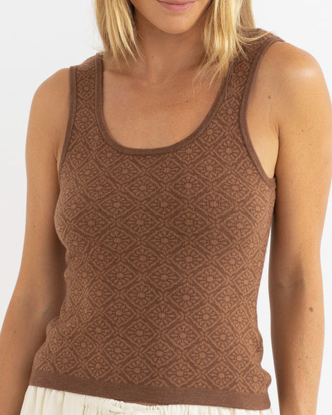 Sunset Scoop Neck Knit Tank