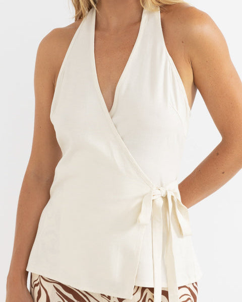 Emi Wrap Top