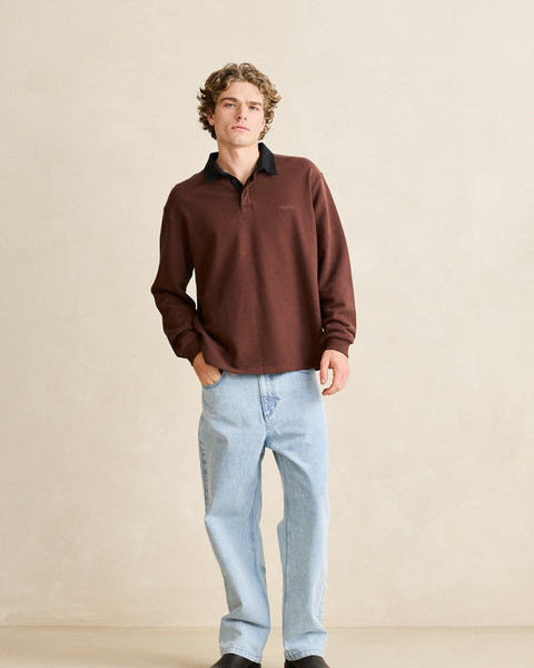 Koa Long Sleeve Rugby Polo