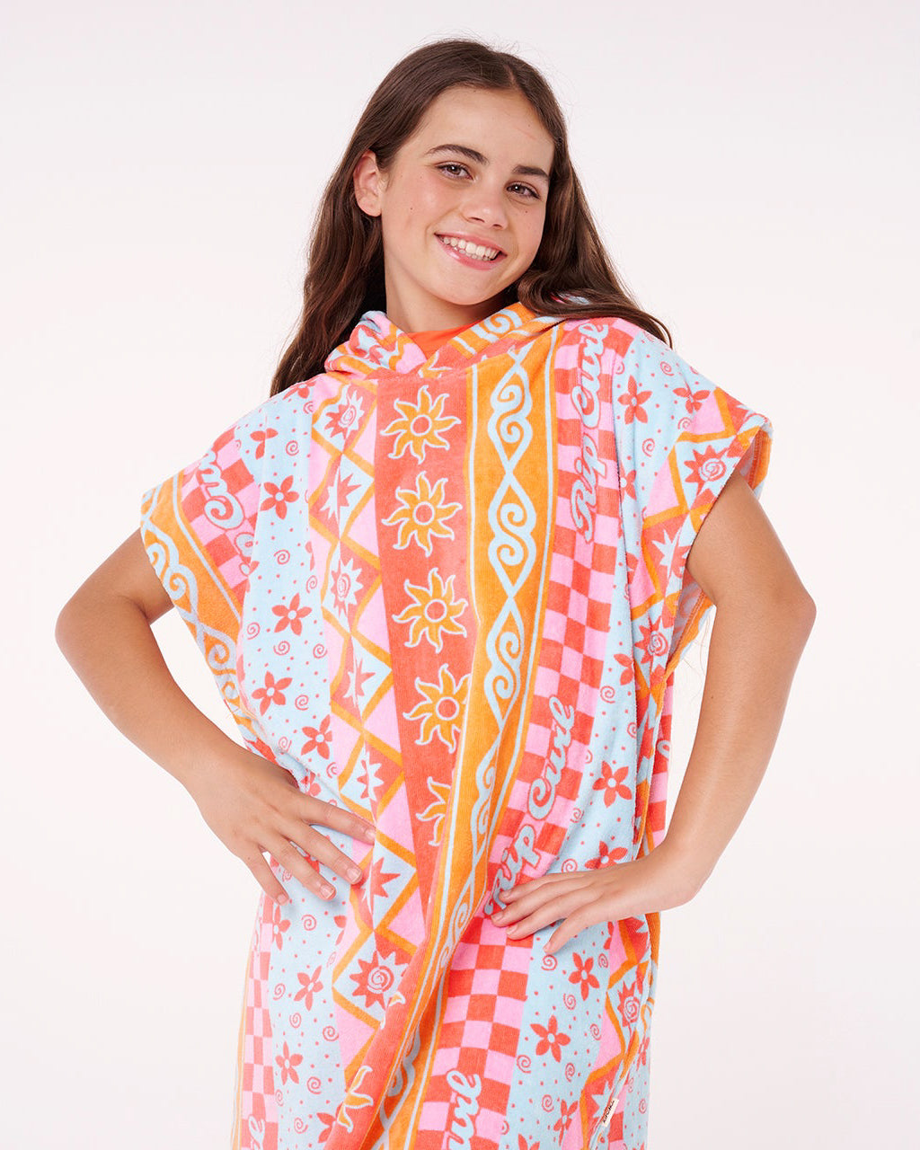 Girls Mixed Cotton Hooded Towel