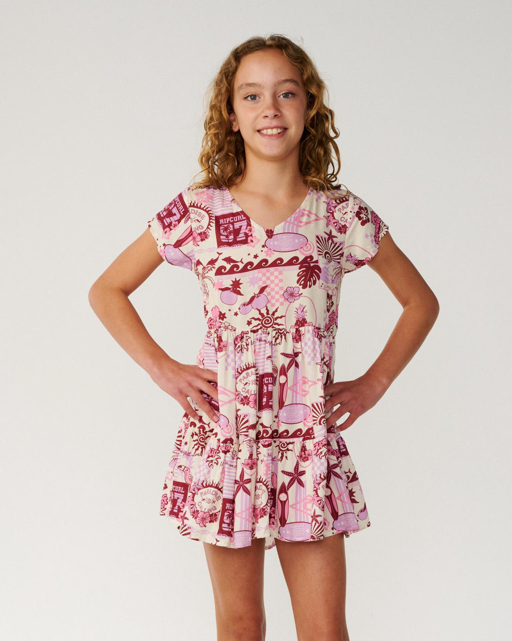 Girls Costa Del Sol Woven Dress
