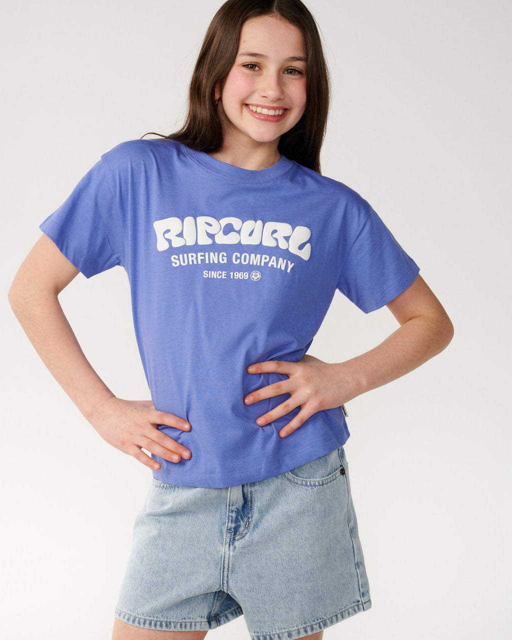 Girls Surf Puff Relaxed Tee