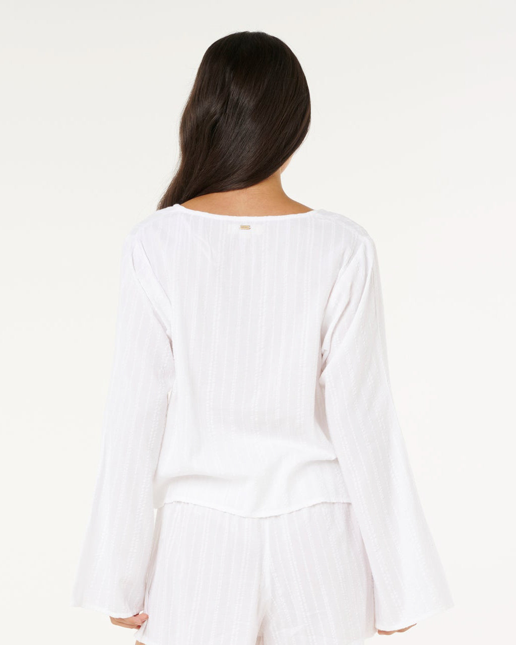 Haze Tie Front Long Sleeve Top