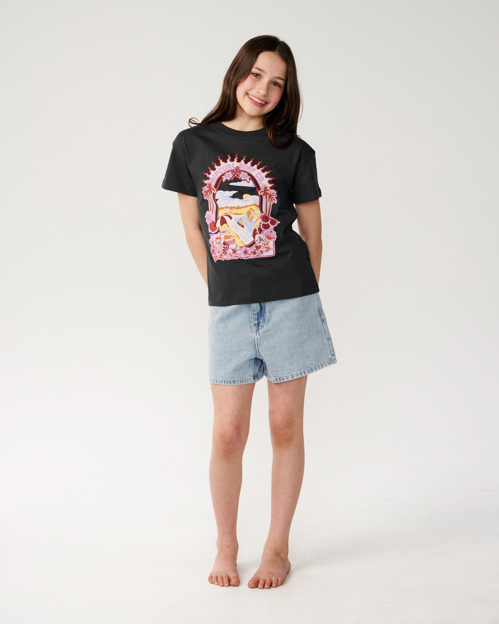 Girls Costa Del Sol Band Tee