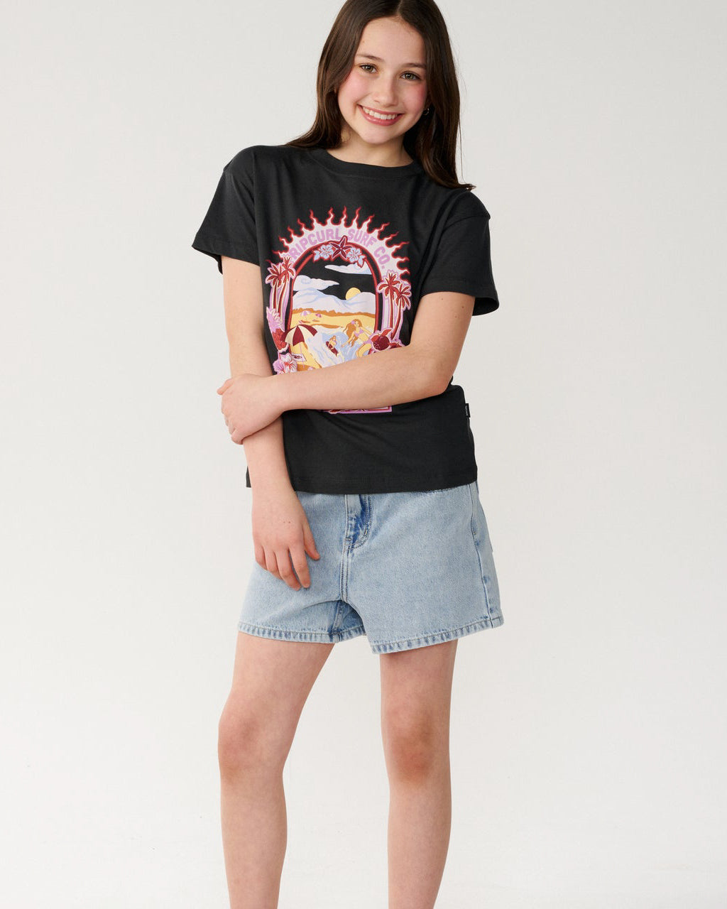 Girls Costa Del Sol Band Tee