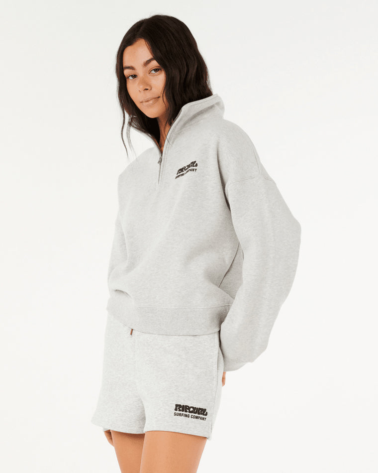 Surf Puff 1/4 Zip Crew