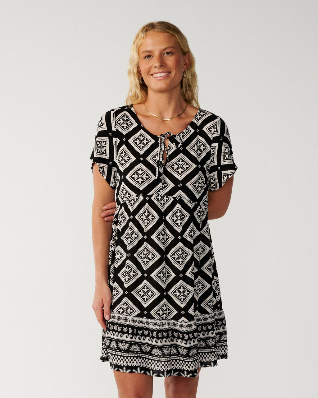 Bossa Nova Shift Short Sleeve Dress