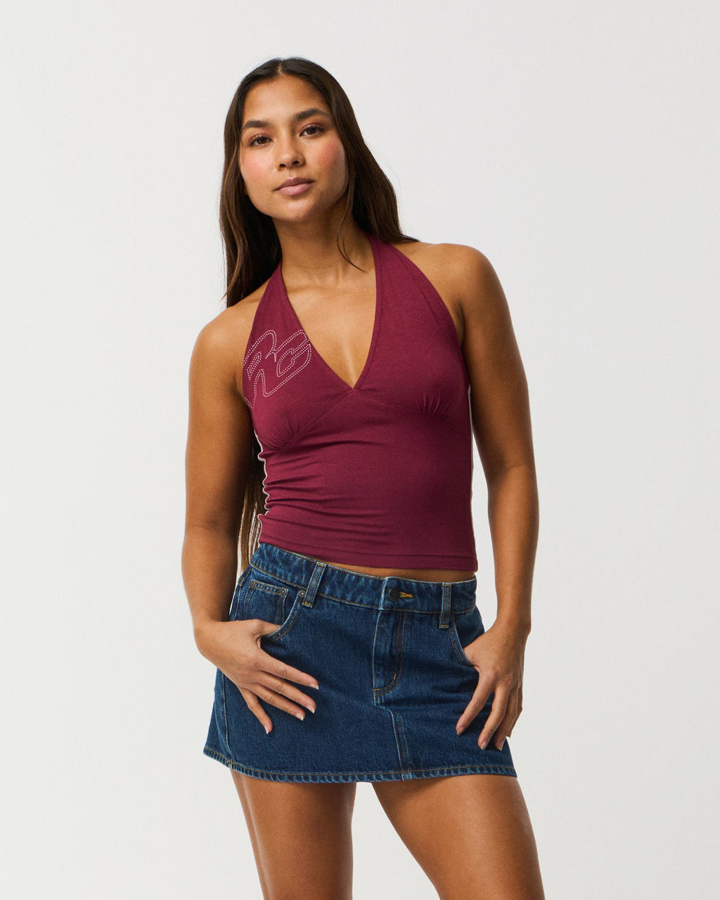 Archive Script Jersey Halter