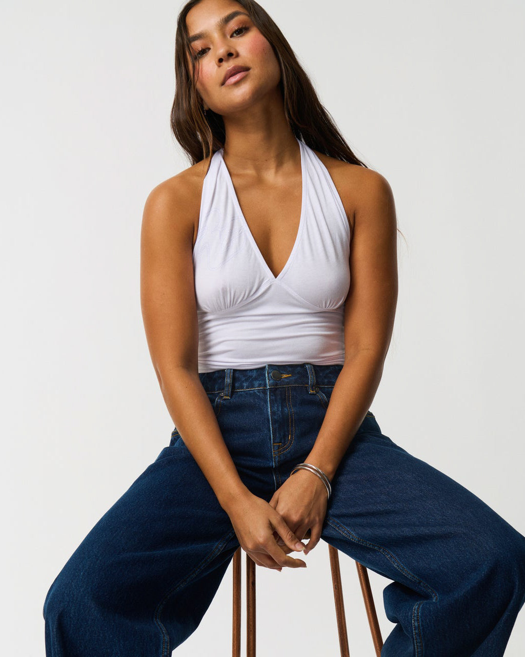 Archive Script Jersey Halter