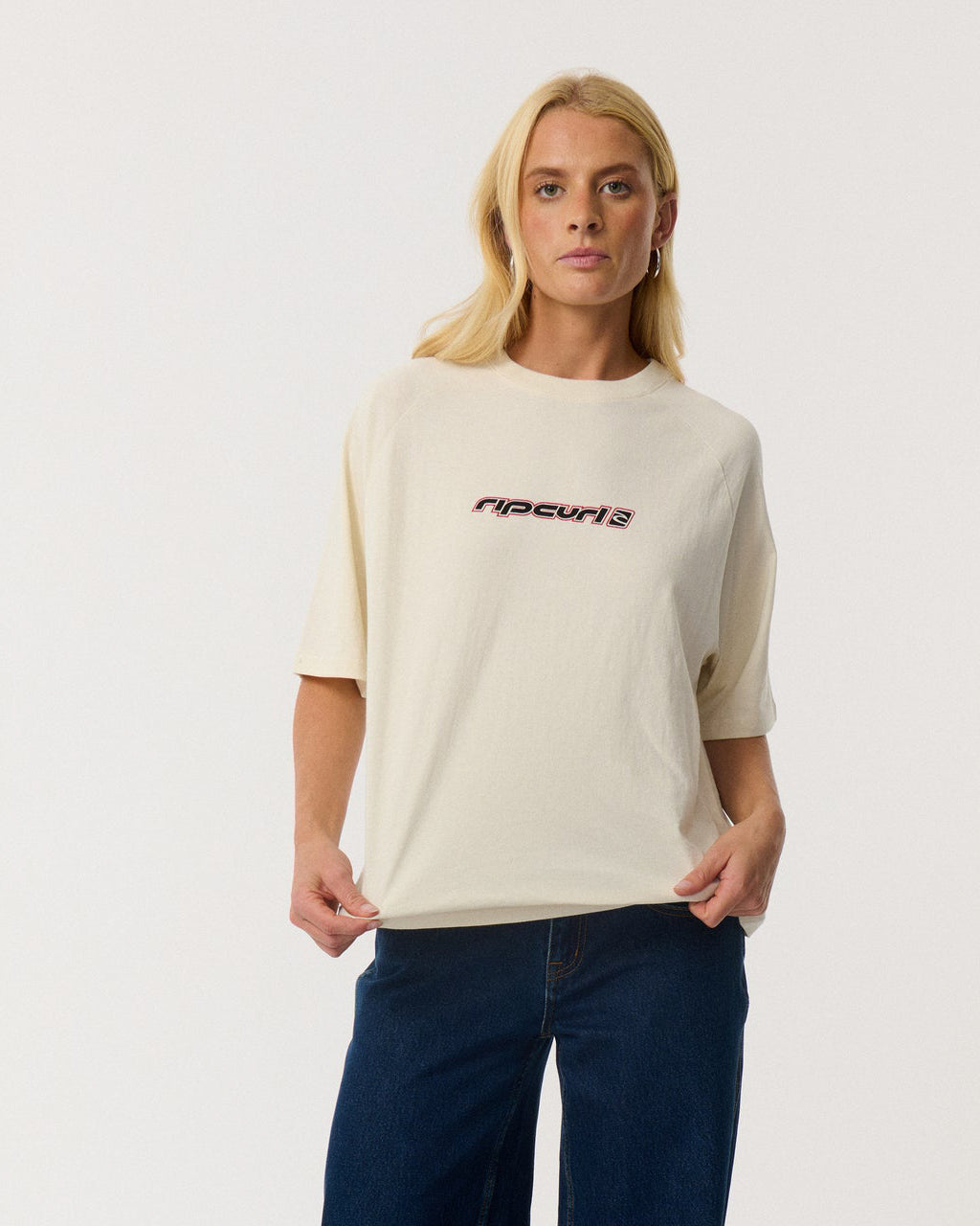 Sunset Beach Raglan Boxy Tee