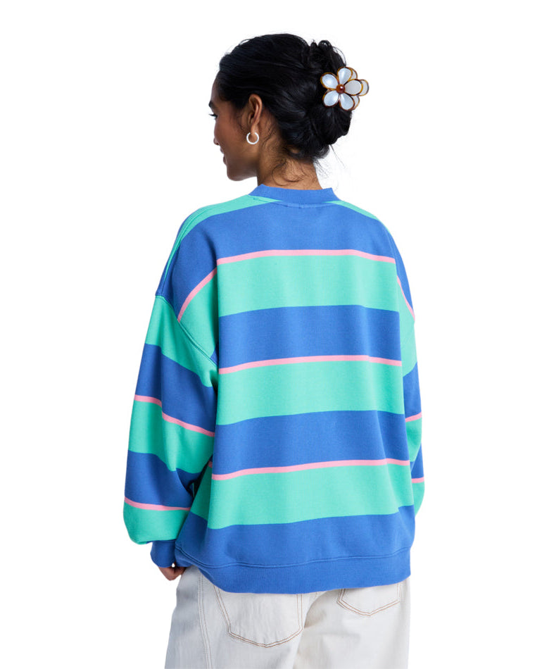 Strictly Stripes Oversized Crew