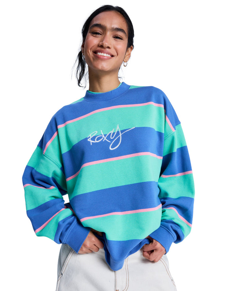 Strictly Stripes Oversized Crew