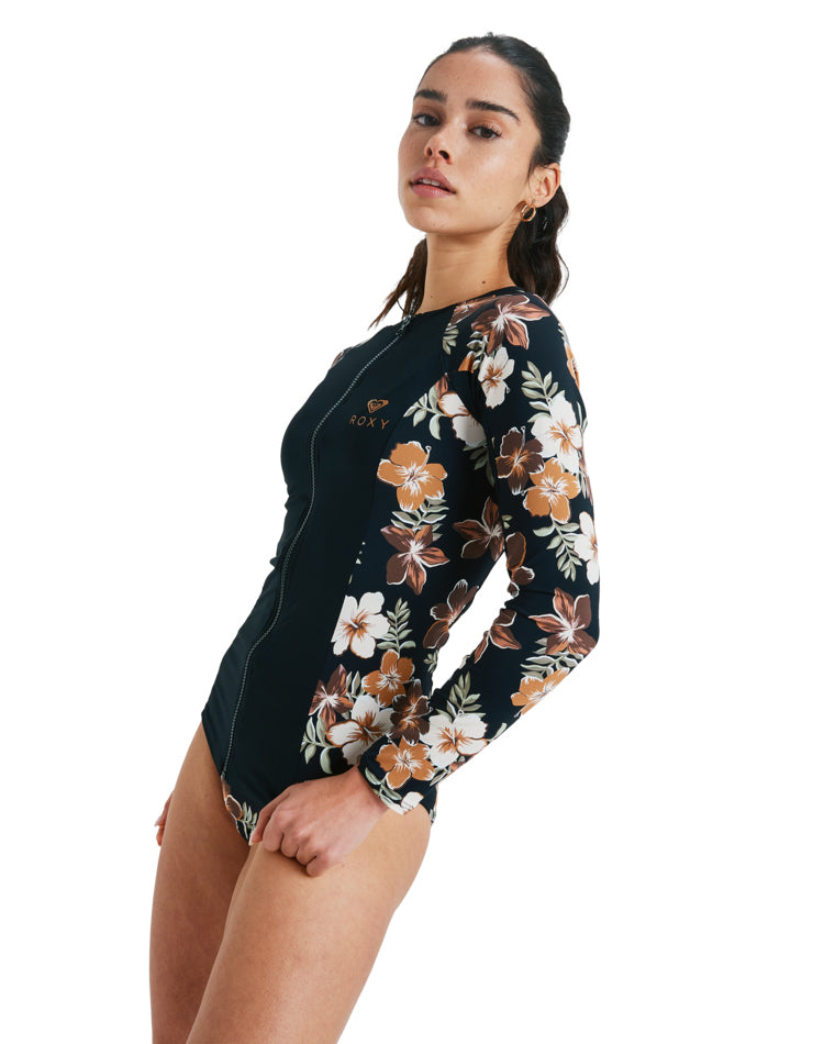 Full Zipped Mix Lycra Long Sleeve Rashie