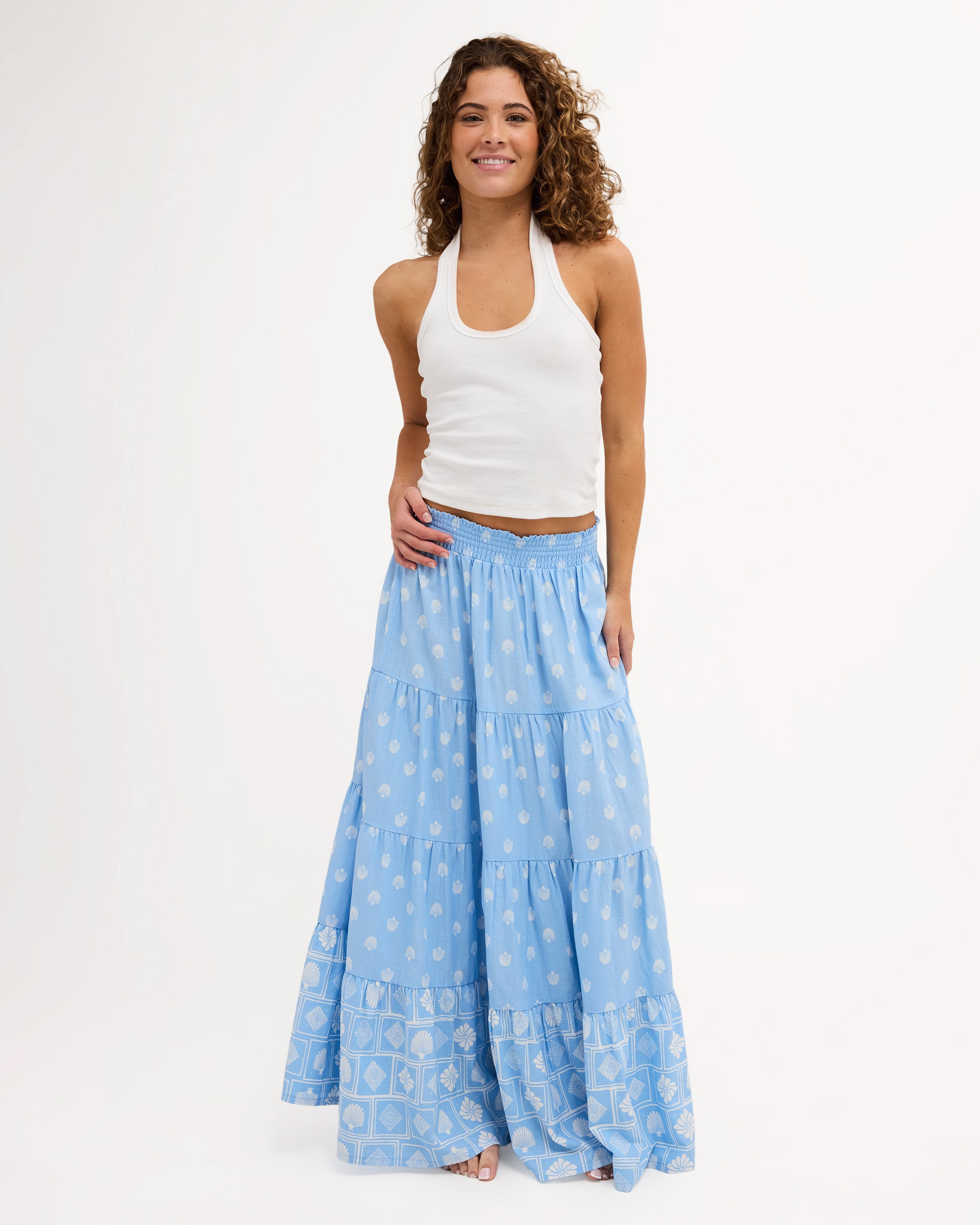 Cactus Flower Maxi Skirt