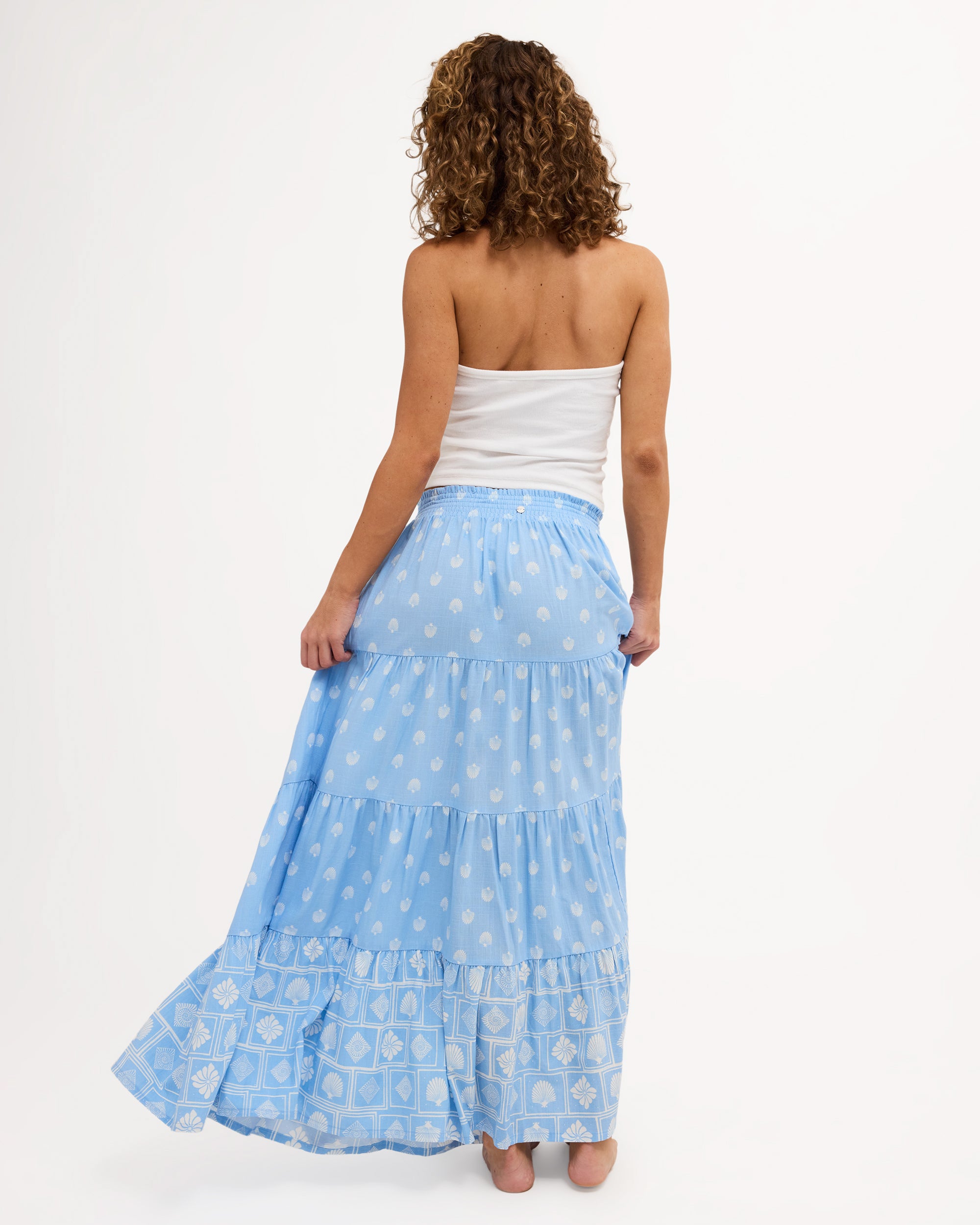Cactus Flower Maxi Skirt
