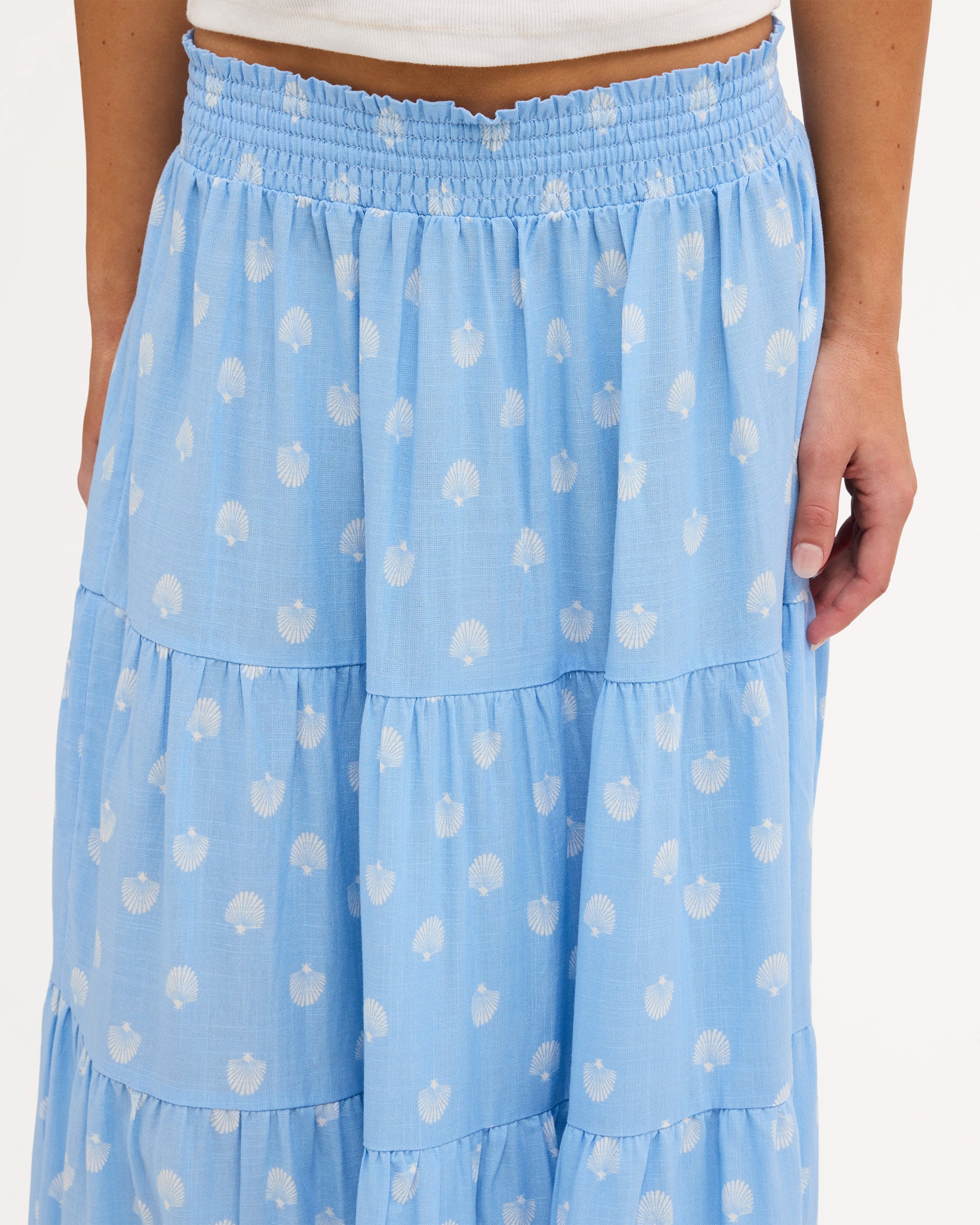Cactus Flower Maxi Skirt