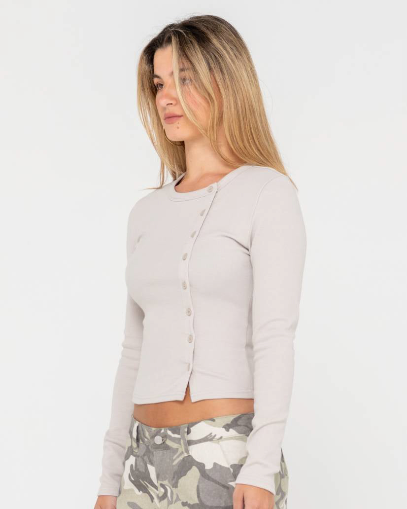 Button Up Long Sleeve Top