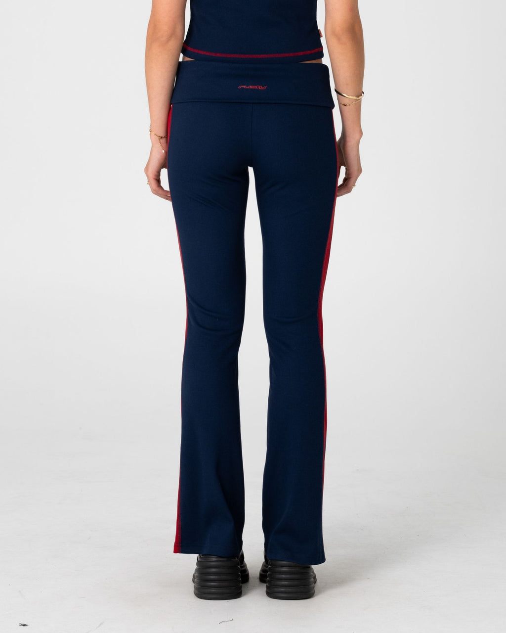 Hilton Low Rise Bootleg Rib Pant
